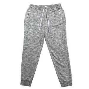 Chicos Zenergy Sweatpants Womens 1 Heather Gray Travel Outdoor Active Loungewear